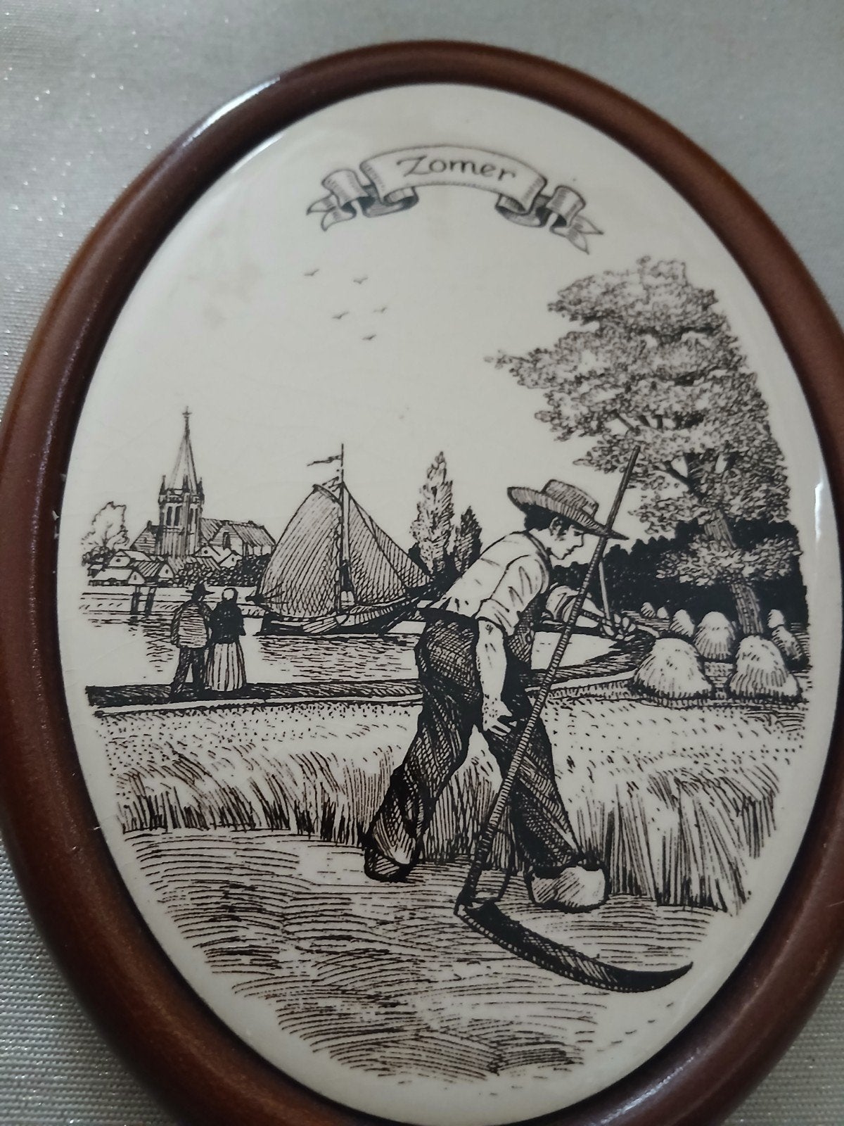 Wandbord 'Zomer' van Plateelbakkerij Schoonhoven, Antiek en Kunst, Ophalen of Verzenden