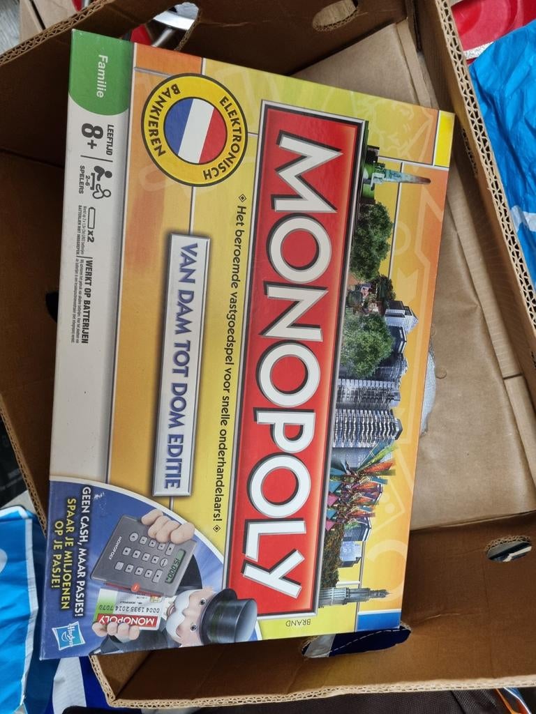 Monopoly van dam tot dom editie bordspel, Ophalen of Verzenden