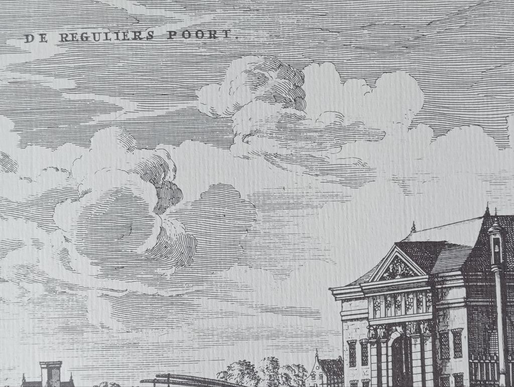 Jacob van Meurs Gravure De Reguliers Poort, Ophalen of Verzenden