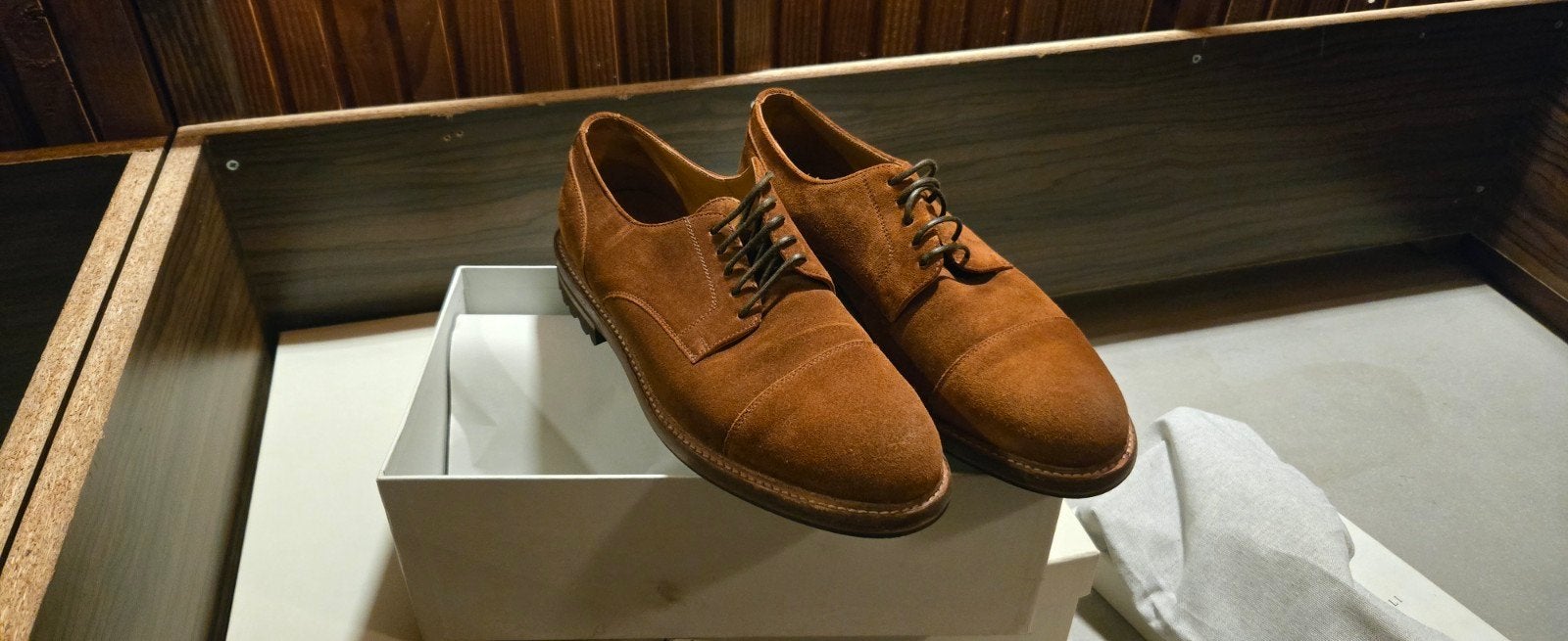 Brunello Cucinelli suède veterschoenen - Maat 43, Bruin, Nieuw, Veterschoenen, Brunello Cucinelli