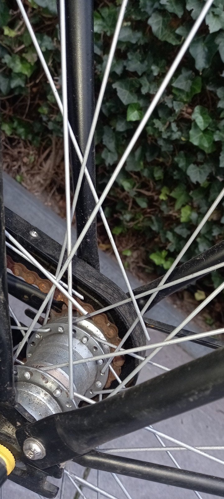 Foto 7 van Cortego transportfiets - Zwart, met voor- en achterdrager