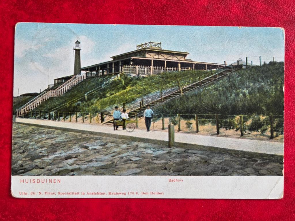 Huisduinen bij den Helder Badhuis, Ophalen of Verzenden, Voor 1920, Noord-Holland