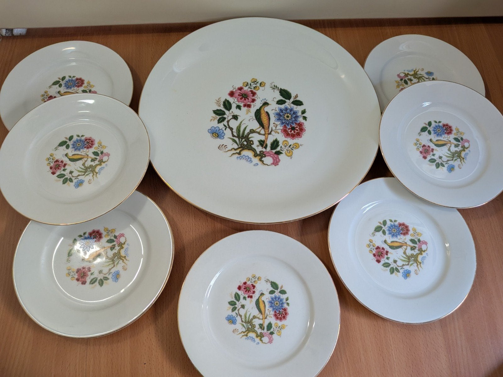 Vintage gebakstel, Ophalen of Verzenden