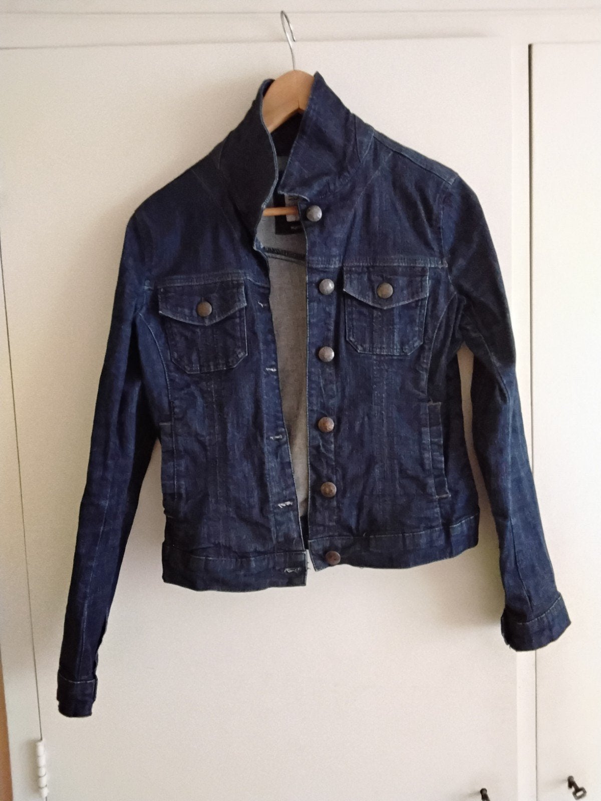 Spijkerjasje Esprit maat S/M, Ophalen of Verzenden, Zo goed als nieuw, Maat 38/40 (M), Blauw