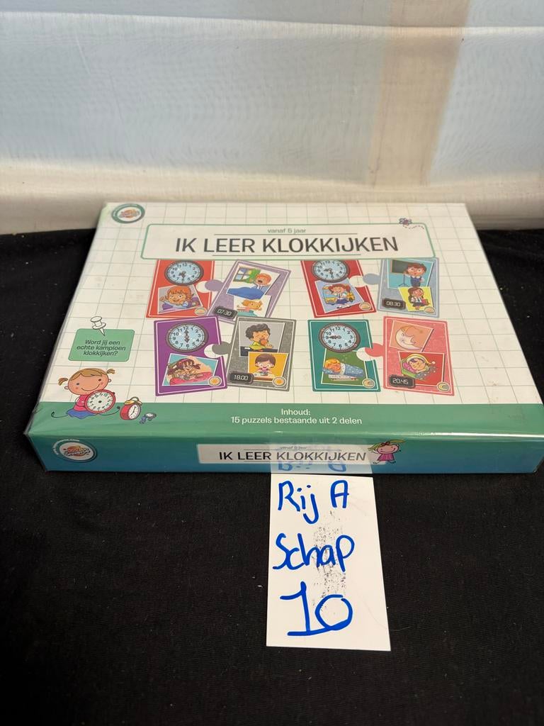 Ik leer klokkijken puzzel, Puzzelen, Nieuw, Ophalen of Verzenden, Schap