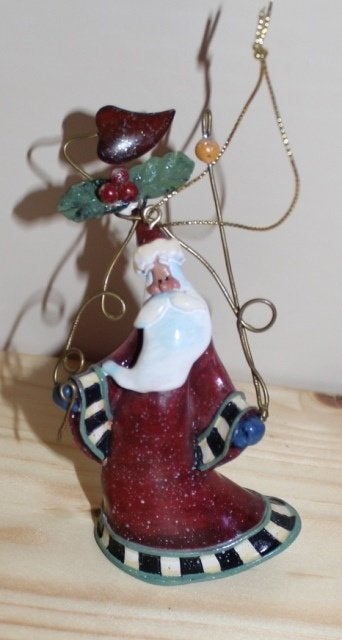 Kerstman  - 10 cm -  82701/2, Diversen, Ophalen of Verzenden, Zo goed als nieuw