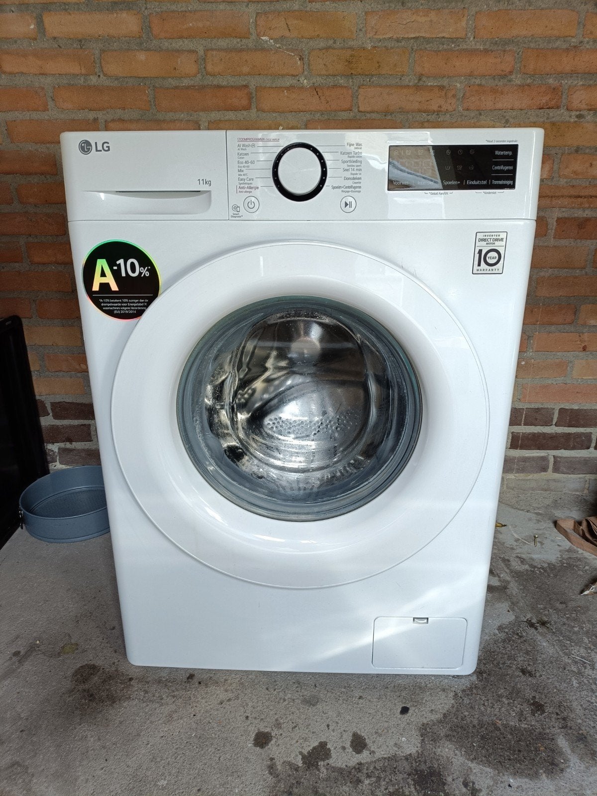 De LG wasmachine van 11 kg, geproduceerd in 2024, biedt besp, 1200 tot 1600 toeren, Gebruikt, Ophalen of Verzenden, Voorlader