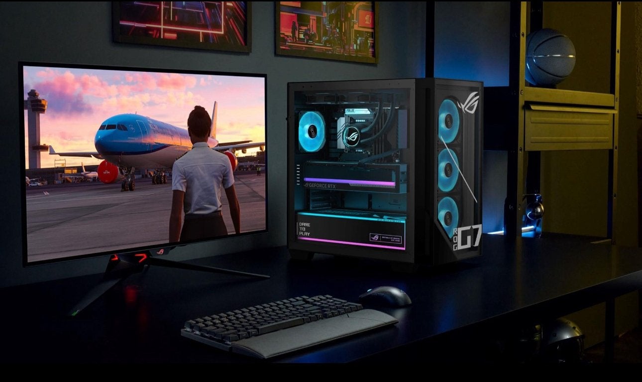 ASUS ROG Strix 29L G700TF GAME PC, Met monitor, 32 GB, Virtual Reality, Nieuw