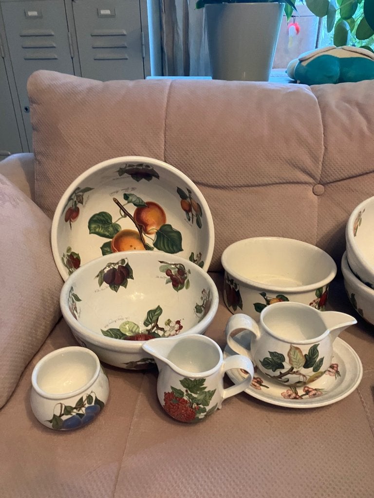 Portmeirion servies Pomona (zie beschrijving), Ophalen, Zo goed als nieuw, Porselein, Overige stijlen