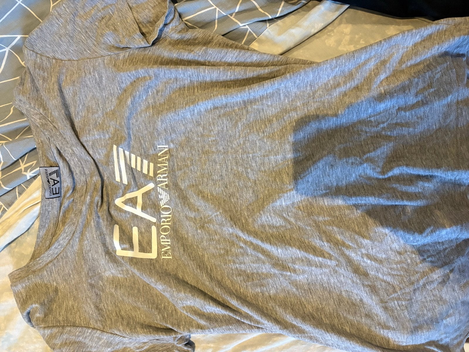 EA7 Emporio Armani T-shirt Maat S - Nooit Gedragen, Ophalen, Nieuw, Maat 46 (S) of kleiner, Grijs