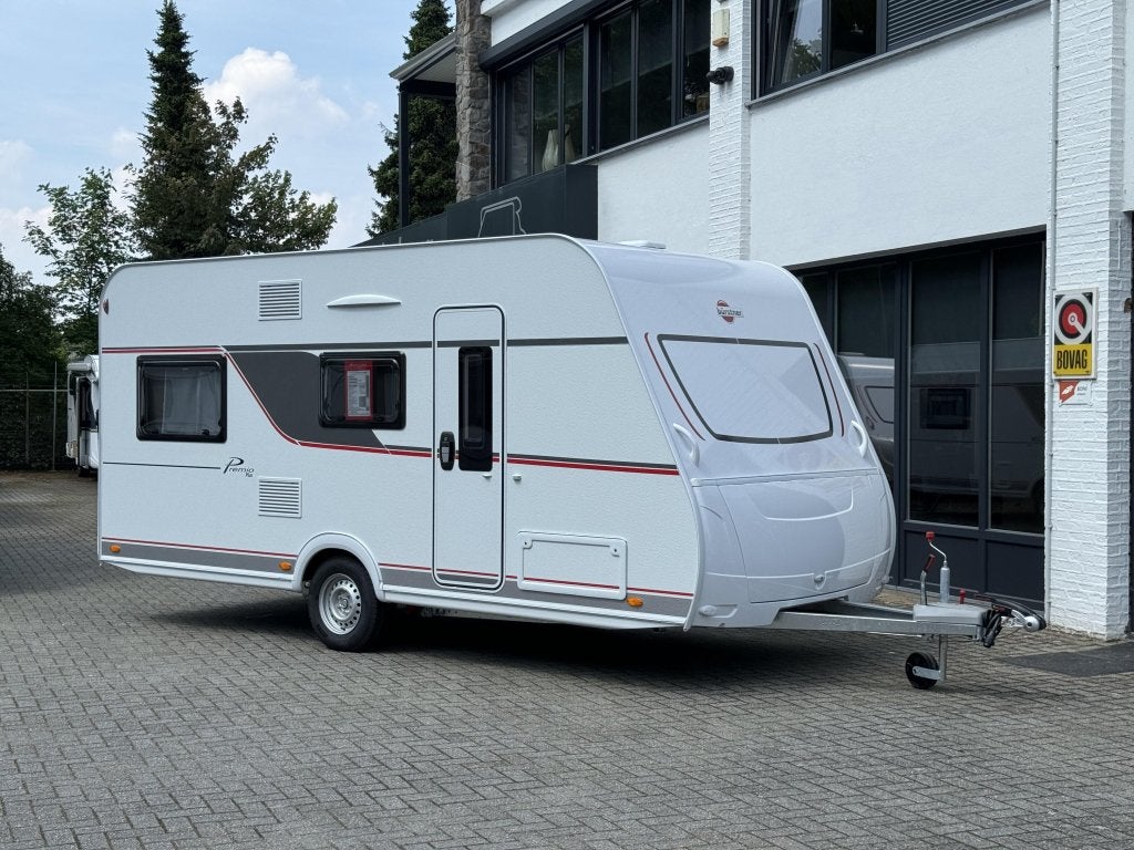 Bürstner Premio Plus 440 TK , VERKOCHT !, Caravans en Kamperen, Schokbreker, Rondzit, Dwars-stapelbed, Particulier