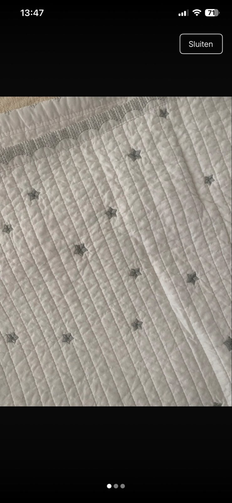 Zara katoenen plaid/kleed wit met zilveren sterren, Katoen, Wit, Ophalen of Verzenden, Zo goed als nieuw