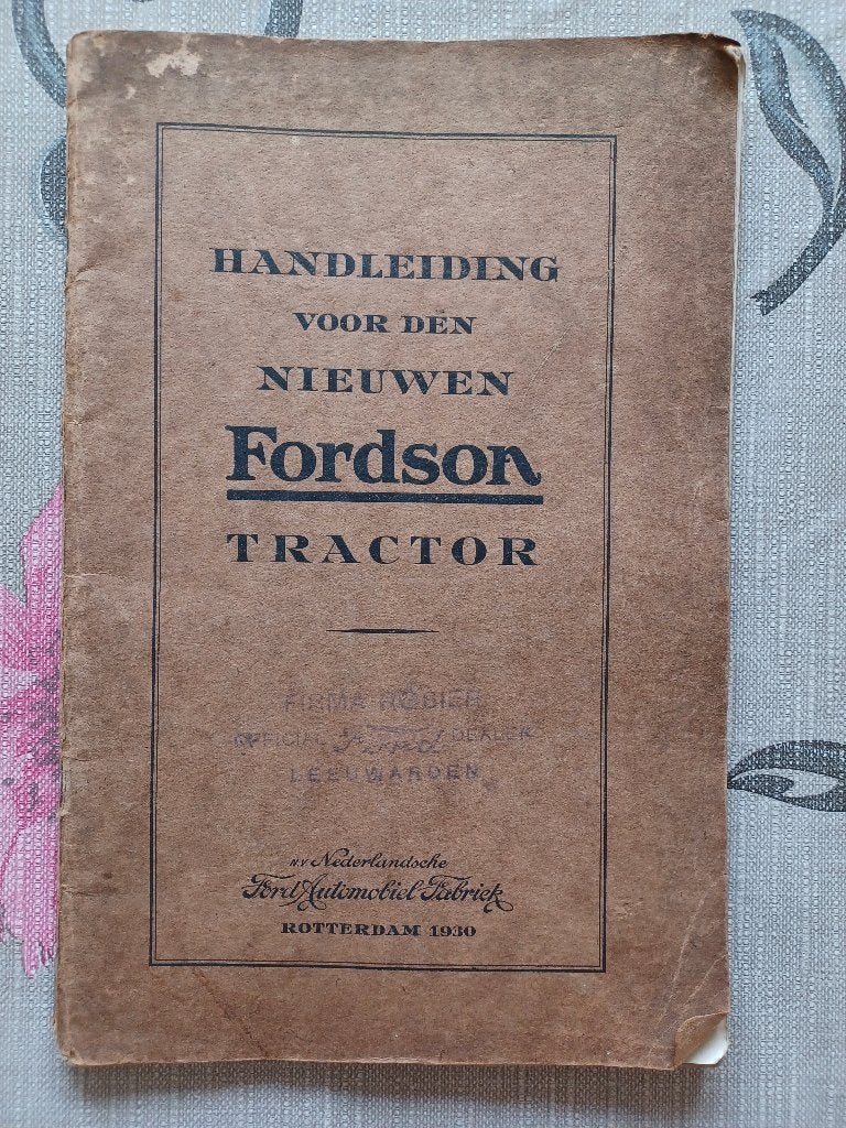 Handleiding voor de Nieuwe Fordson Major tractoren Nederland, Boeken, Ophalen of Verzenden, Gelezen, Tractor en Landbouw