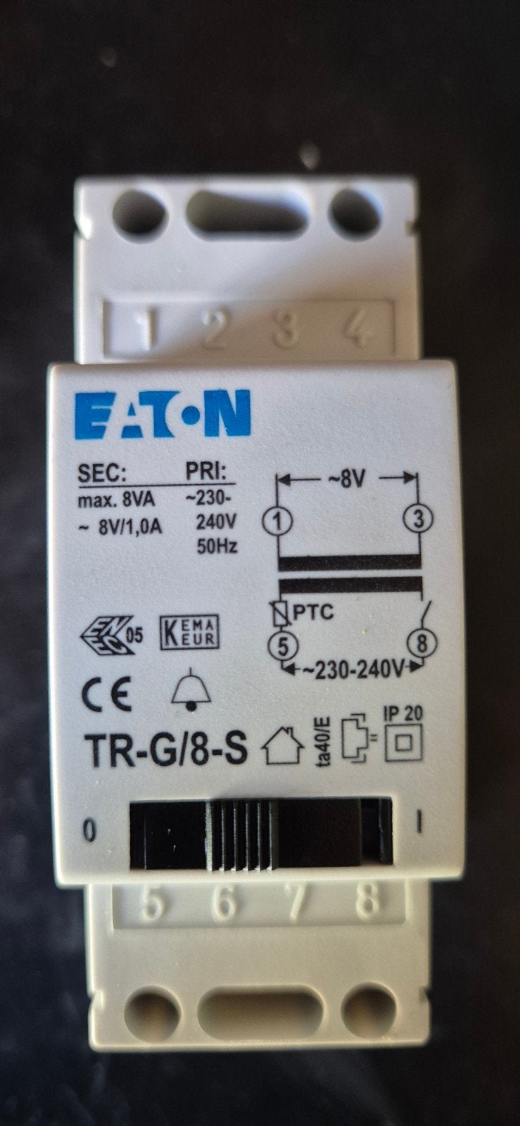 Eaton Beltrafo met aan-/uitschakelaar TR-G/8-S, Ophalen of Verzenden, Zo goed als nieuw, Eaton, Overige typen