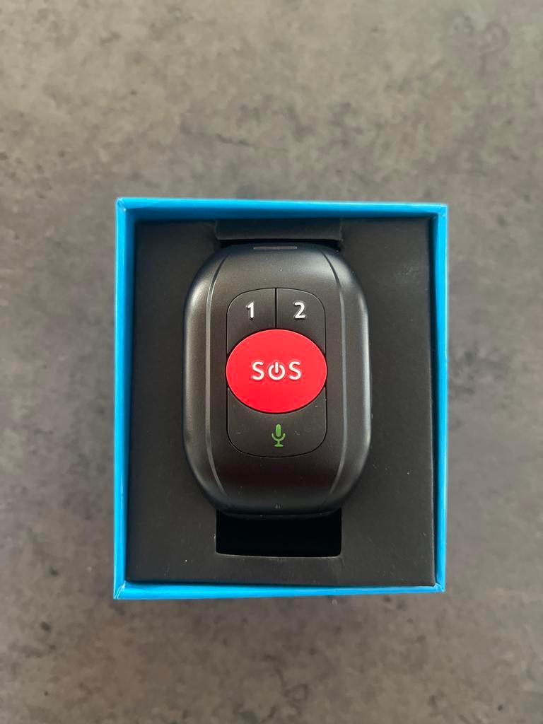 GPS Tracker SOS-Horloge geschikt voor senioren, Zwart, Nieuw, Ophalen of Verzenden, GPS