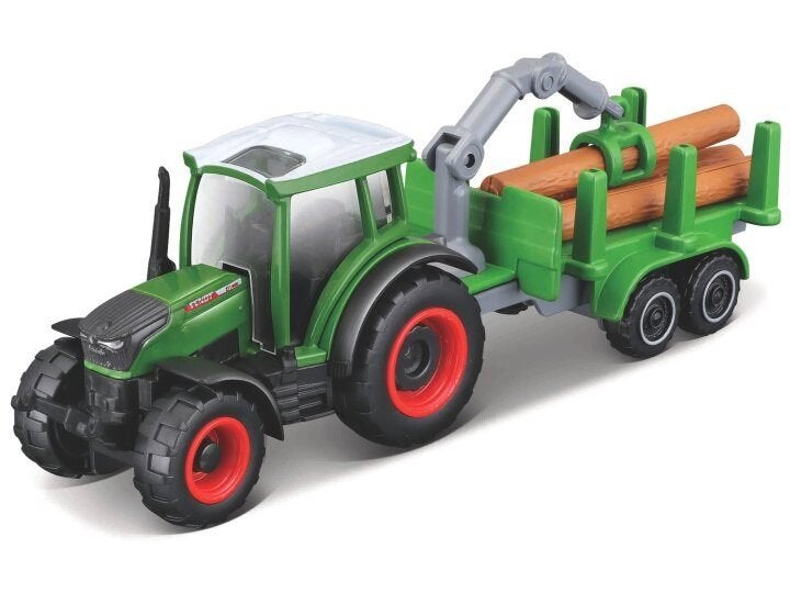 Maisto: Mini Work Machines: Fendt 209 Vario with Log Trailer, ., Nieuw, Ophalen of Verzenden, .