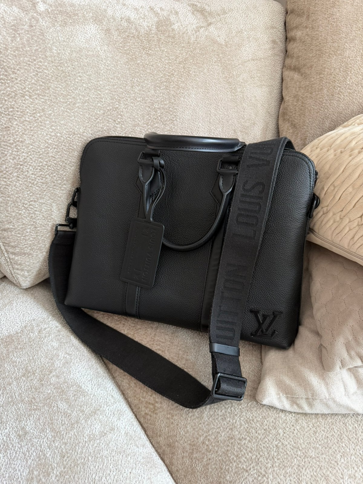 Louivuitton laptop tas, Ophalen of Verzenden, Zo goed als nieuw, Zwart