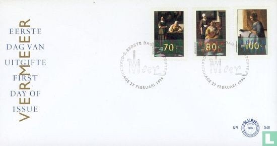 FDC E345 Kunst Johannes Vermeer 1996 NL onbeschreven, Ophalen of Verzenden, Nederland