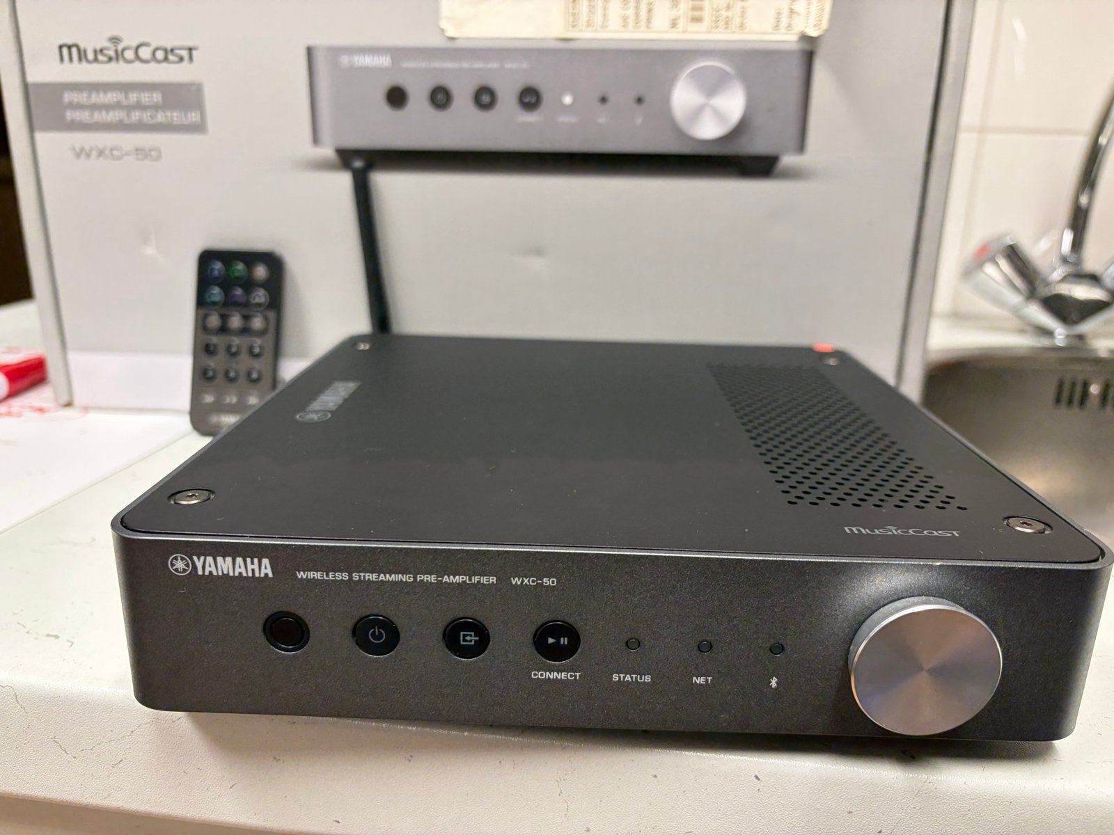 Yamaha WXC-50 MusicCast Streamer DAC Voorversterker, Ophalen of Verzenden, Zo goed als nieuw, Stereo, Yamaha