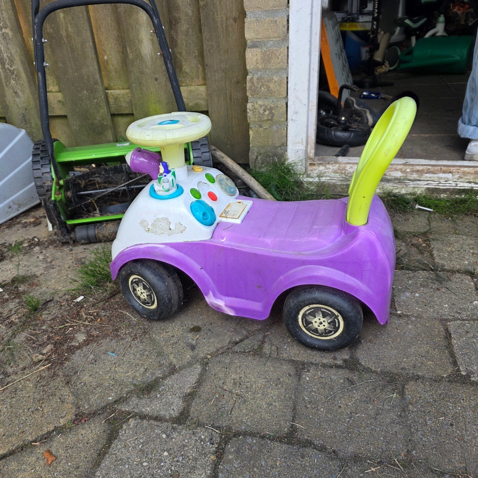 Paarse loopauto voor kinderen, Ophalen, Gebruikt