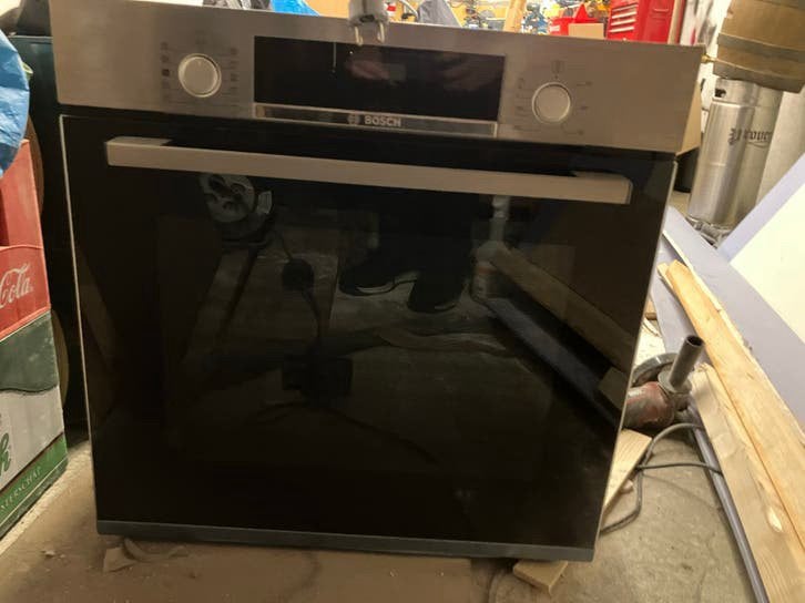 Bosch HRA514BS0/70 Inbouw Combi-oven met Magnetronfunctie, Witgoed en Apparatuur, Ovens, Ophalen, 45 tot 50 cm, Gebruikt, Hete lucht