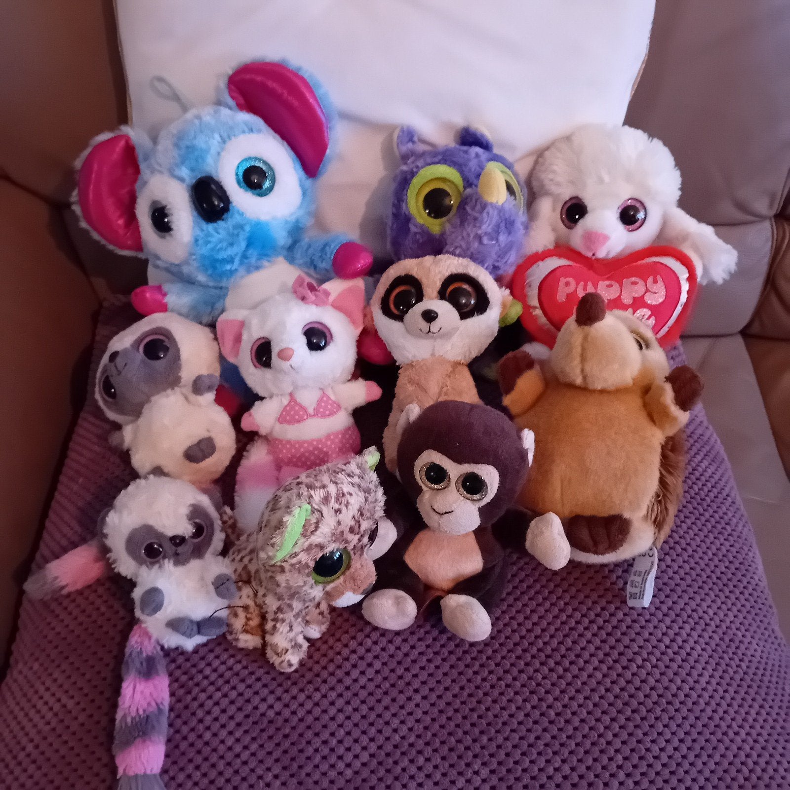 Set van leuke knuffels, diverse dieren, Ophalen of Verzenden, Overige typen