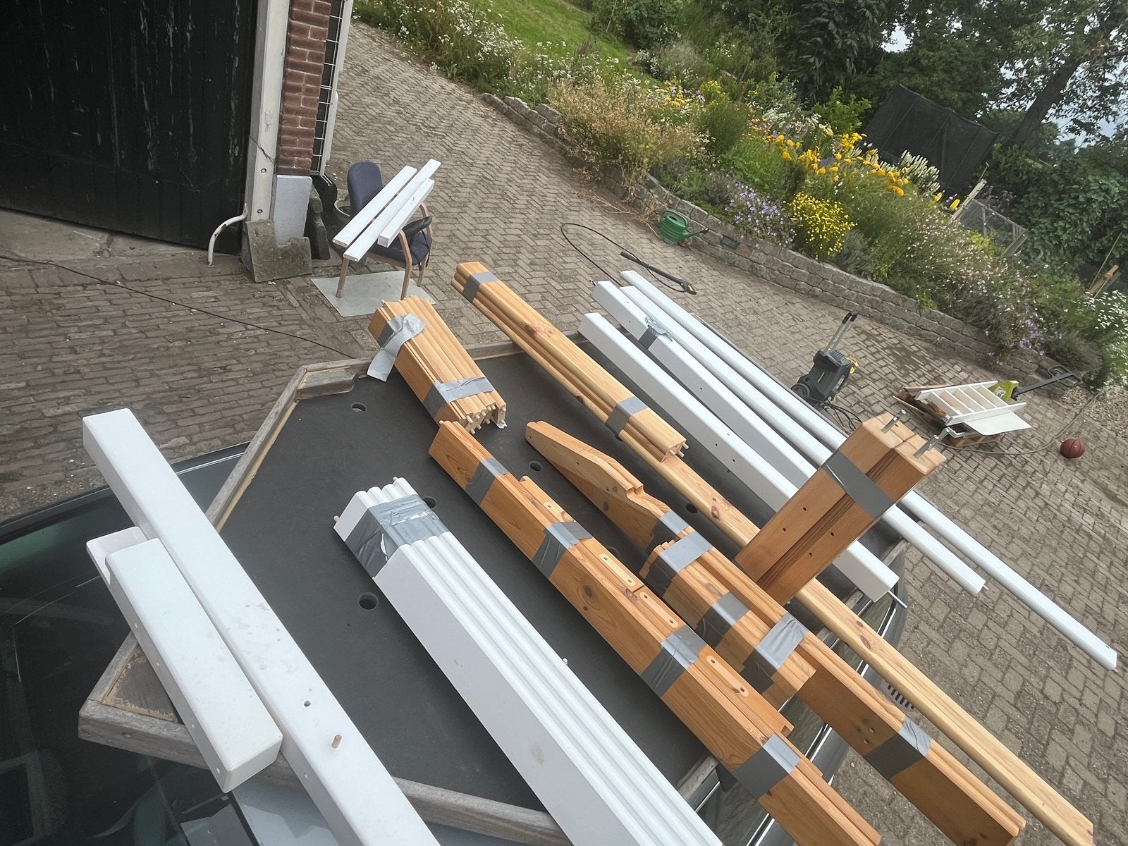 Hoppekids Eco Luxury modules (half) hoogslaper zonder bed, Ophalen, 85 tot 100 cm, Gebruikt, Hoogslaper of Stapelbed