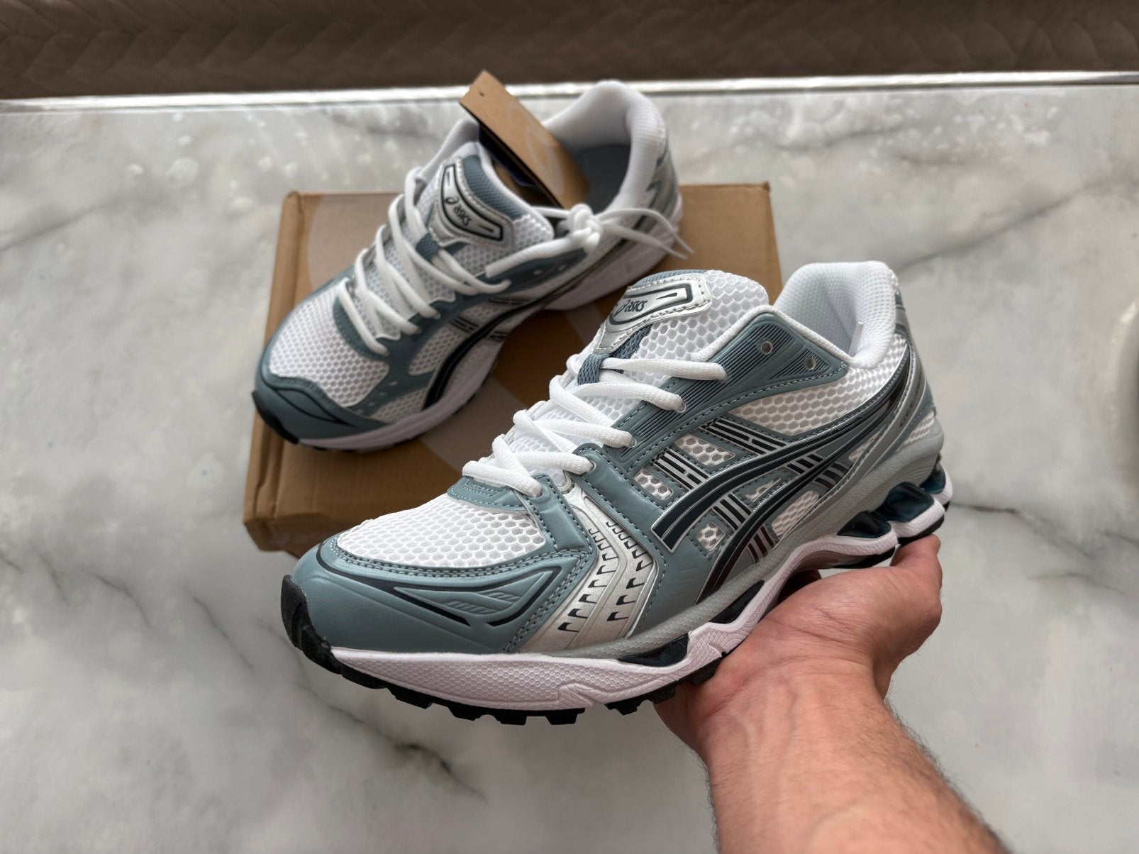 asics kayano gel, Ophalen of Verzenden, Zo goed als nieuw, Blauw, Sportschoenen
