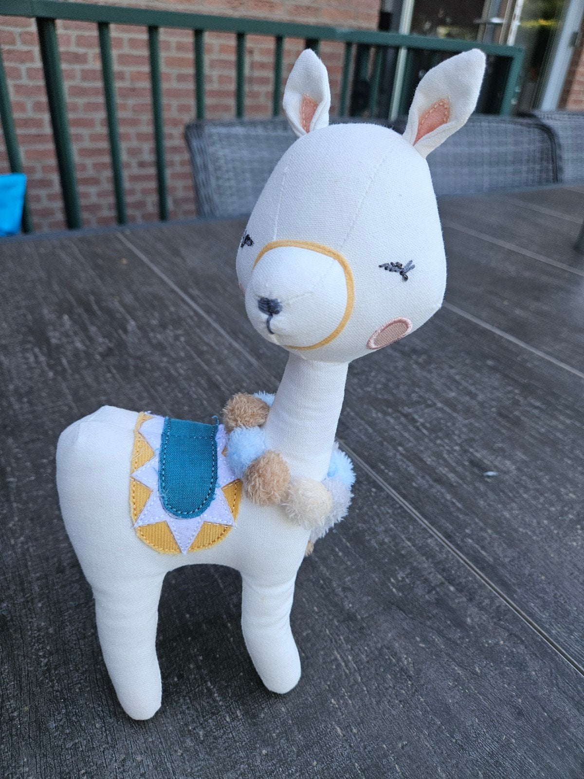 Picca Loulou Lama Knuffel - Zo goed als nieuw, Overige merken, Overige typen, Ophalen of Verzenden, Middelgroot (20 tot 80 cm)