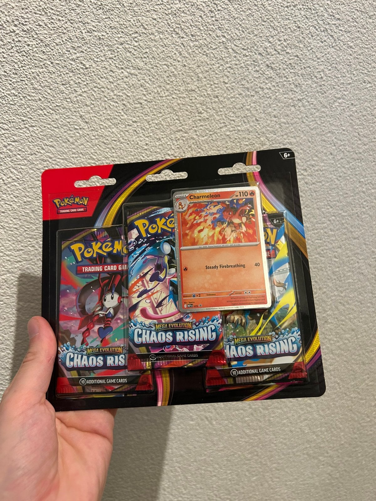 Rising chaos 3 pack blister, Ophalen of Verzenden, Nieuw, Losse kaart, Foil
