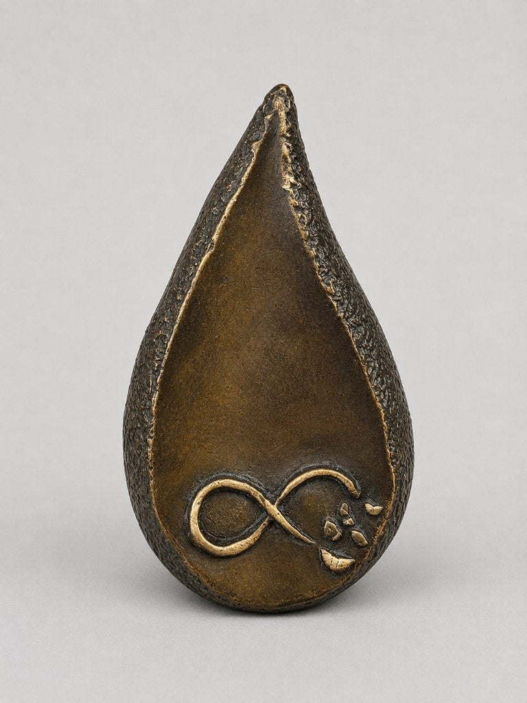 INFINITY / bronzen mini urn