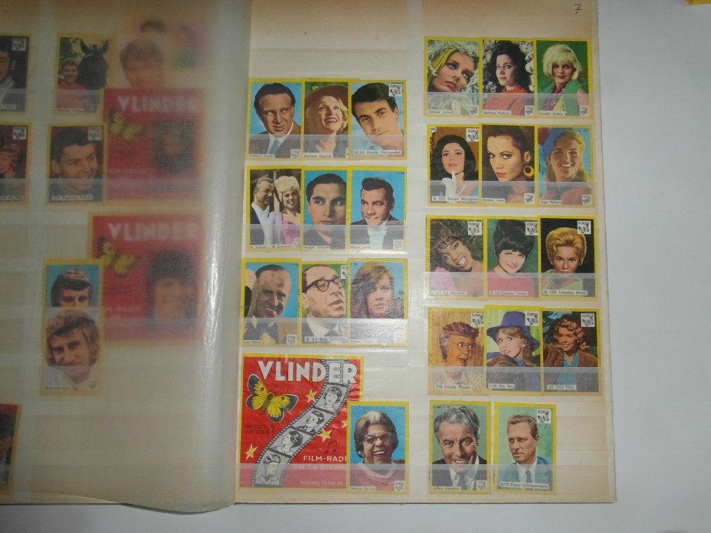 Vlinder lucifermerkjes filmsterren jaren 60, ook merkjes van, Ophalen of Verzenden, Zo goed als nieuw, Overige typen
