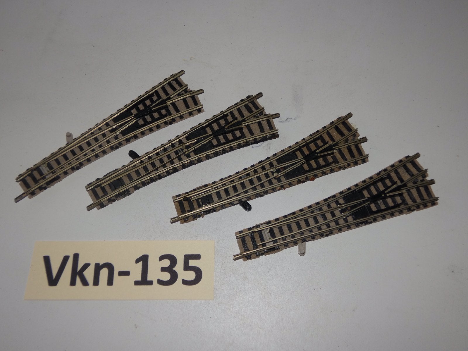 Vk-135 N Spoor Rechte Wissels 9170/71 Fleischmann Piccolo LB, Hobby en Vrije tijd, Modeltreinen | N-Spoor, Gebruikt, Gelijkstroom