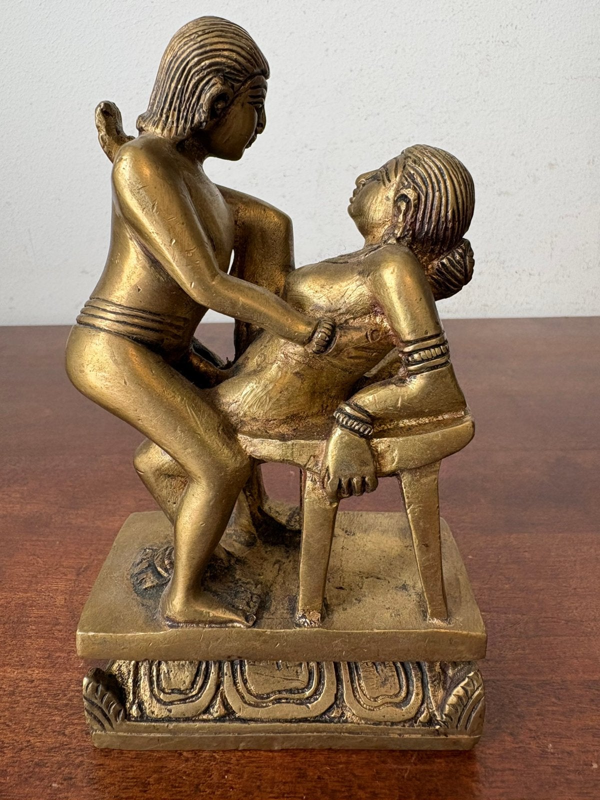 Beeld erotisch vrouw man naakt Kamasutra india, Verzamelen, Beelden en Beeldjes, Ophalen of Verzenden, Gebruikt, Mens