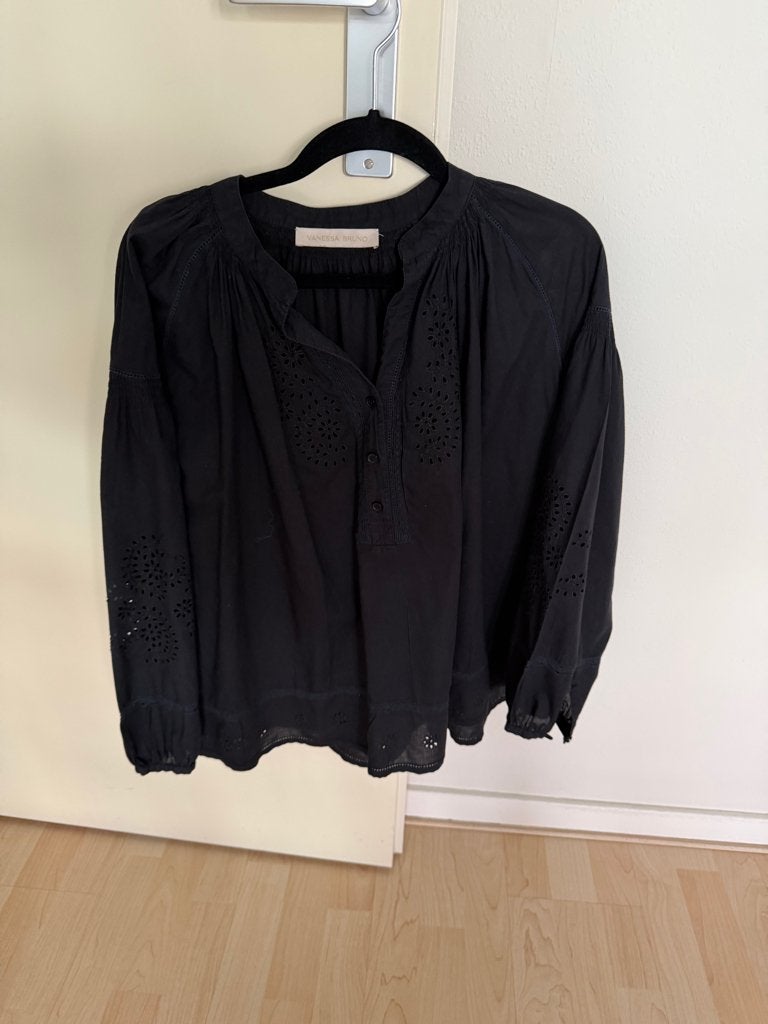 Vanessa Bruno - Zwarte katoenen Nipoa blouse maat 40, Kleding | Dames, Maat 38/40 (M), Zwart, Vanessa Bruno, Ophalen of Verzenden