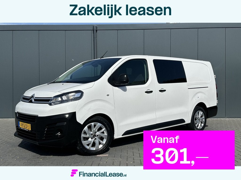 Citroën Jumpy 2.0 BlueHDI 180 PK / AUTOMAAT / L3H1 / DUBBEL, Gebruikt, Euro 6, 4 cilinders, Wit