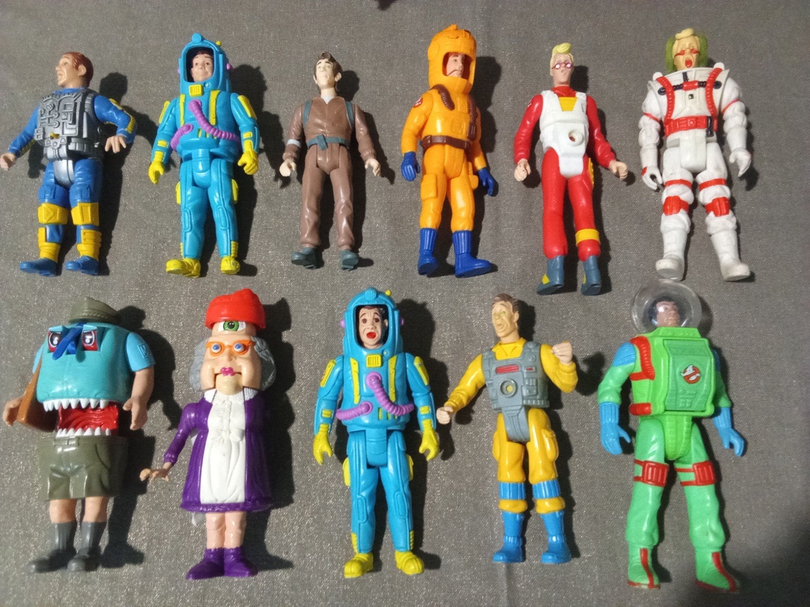 11 Ghostbusters poppen jaren '80 - Vintage actiefiguren, Ophalen of Verzenden, Gebruikt
