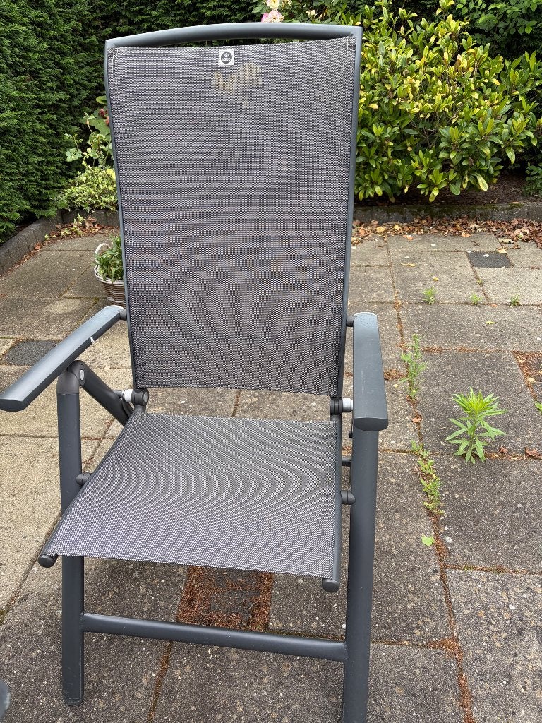 6 tuinstoelen van het merk le Sud, Tuin en Terras, Tuinstoelen, Ophalen, Gebruikt, Metaal, Inklapbaar