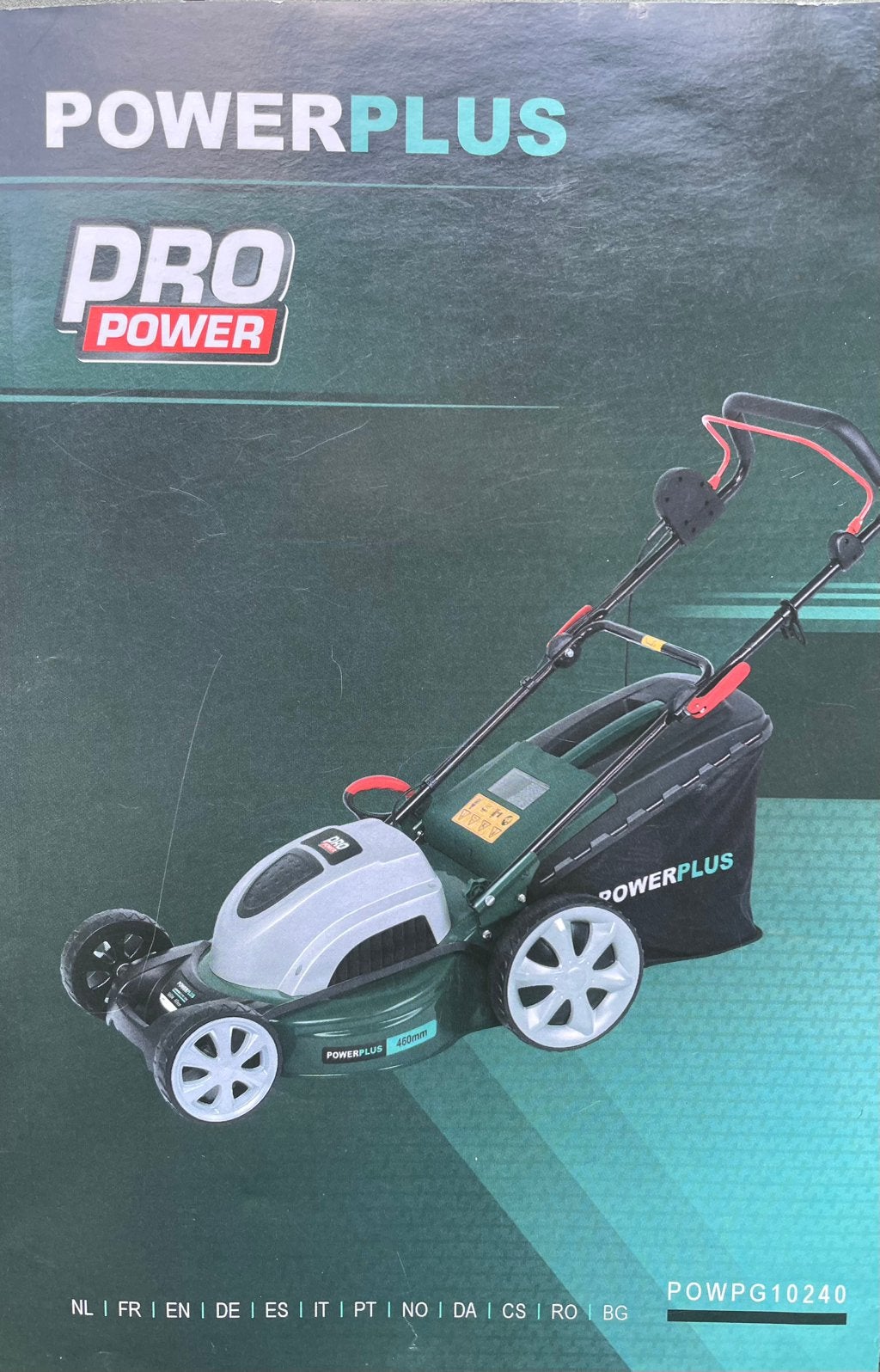Electrische grasmaaimachine, powerplus, type propower, Tuin en Terras, Ophalen, Elektrische grasmaaier, Zo goed als nieuw, 40 t/m 49 cm