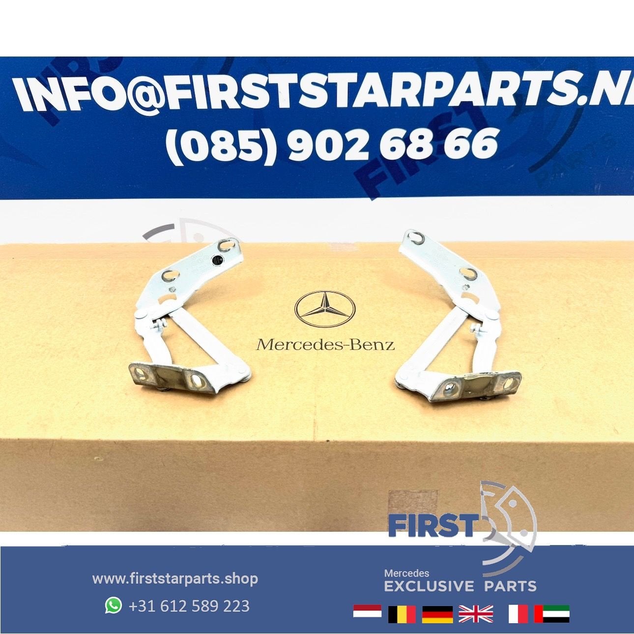 W906 MOTORKAP SCHARNIEREN SET Mercedes SPRINTER A9067500121, Gebruikt, -, Ophalen of Verzenden, -