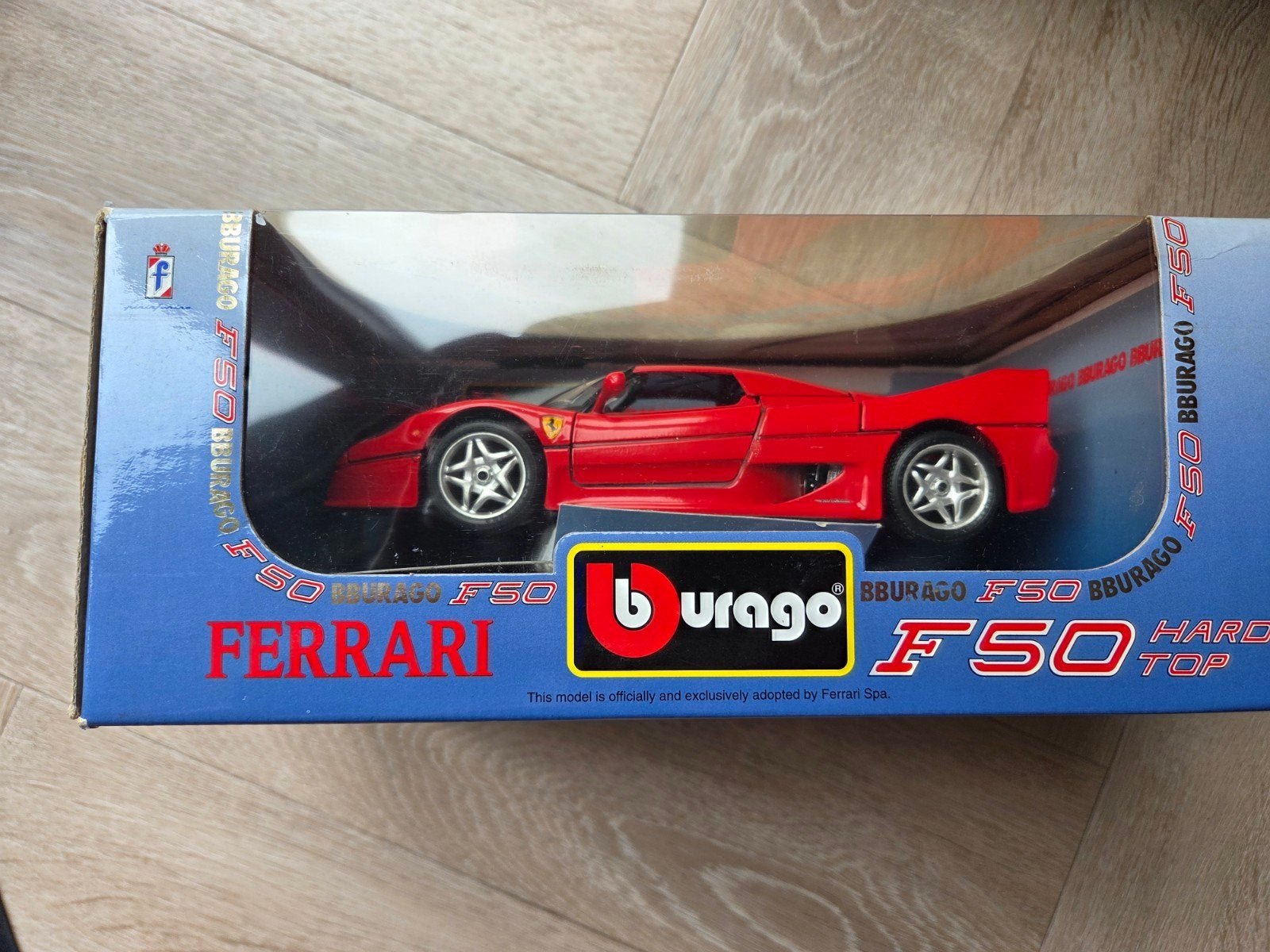 Burago Ferrari F50 Hard Top 1/18, Ophalen of Verzenden, Zo goed als nieuw, Auto, Bburago