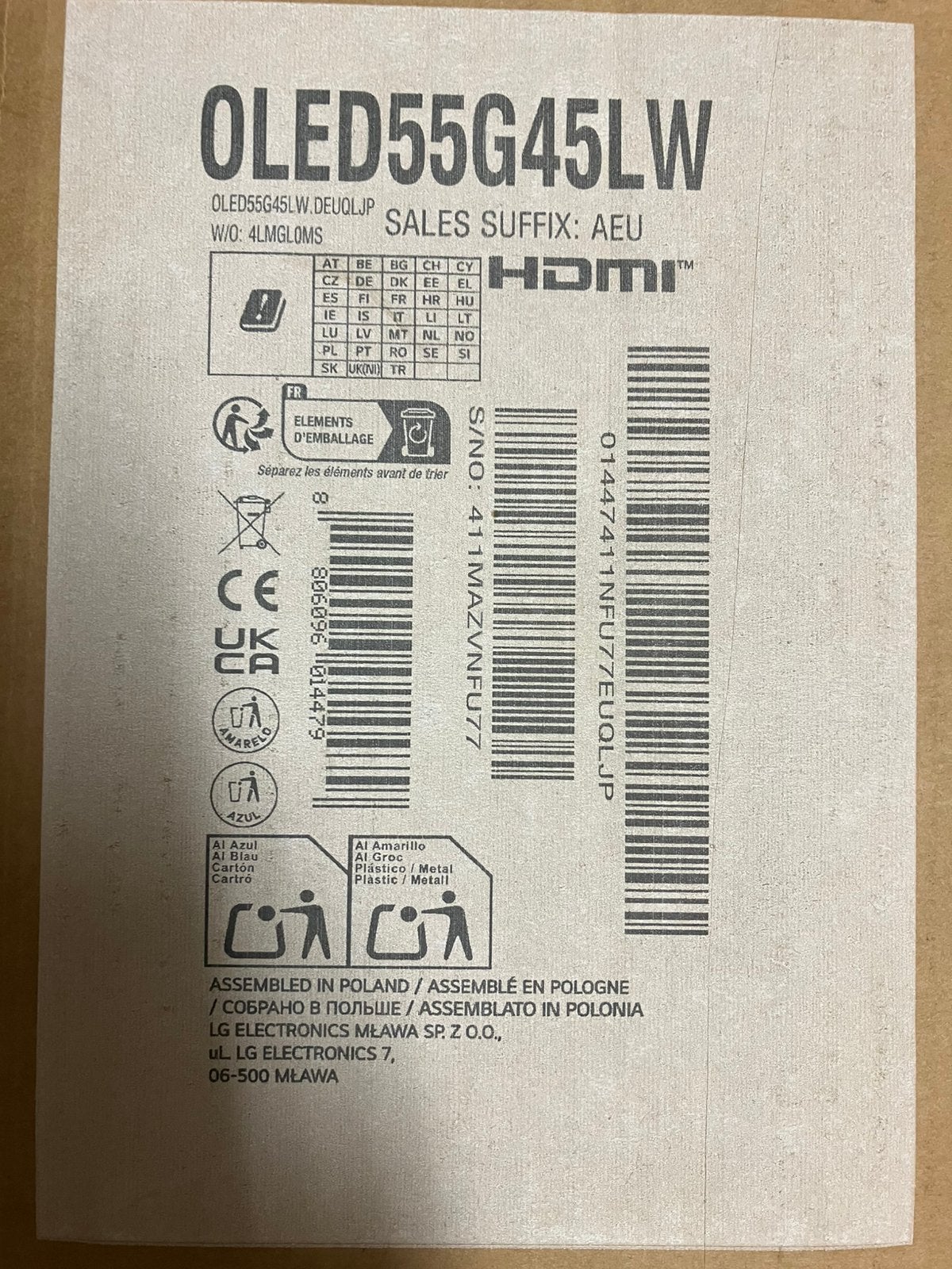 Foto 5 van LG OLED55G45LW - Ultra HD 4K - OLED-tv - 55 inch - NIEUW