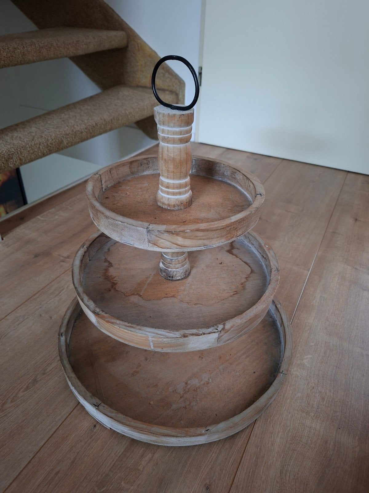 Houten etagere, Ophalen, Etagère, Hout, Gebruikt