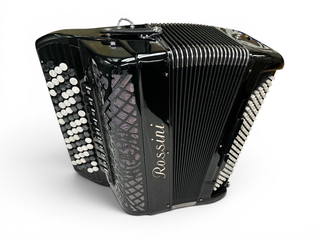 Rossini knop C-Griff 4 korig met Cassotto + garantie, Muziek en Instrumenten, Accordeons, Info@sileon.nl, Met koffer, Rossini Castelfidardo