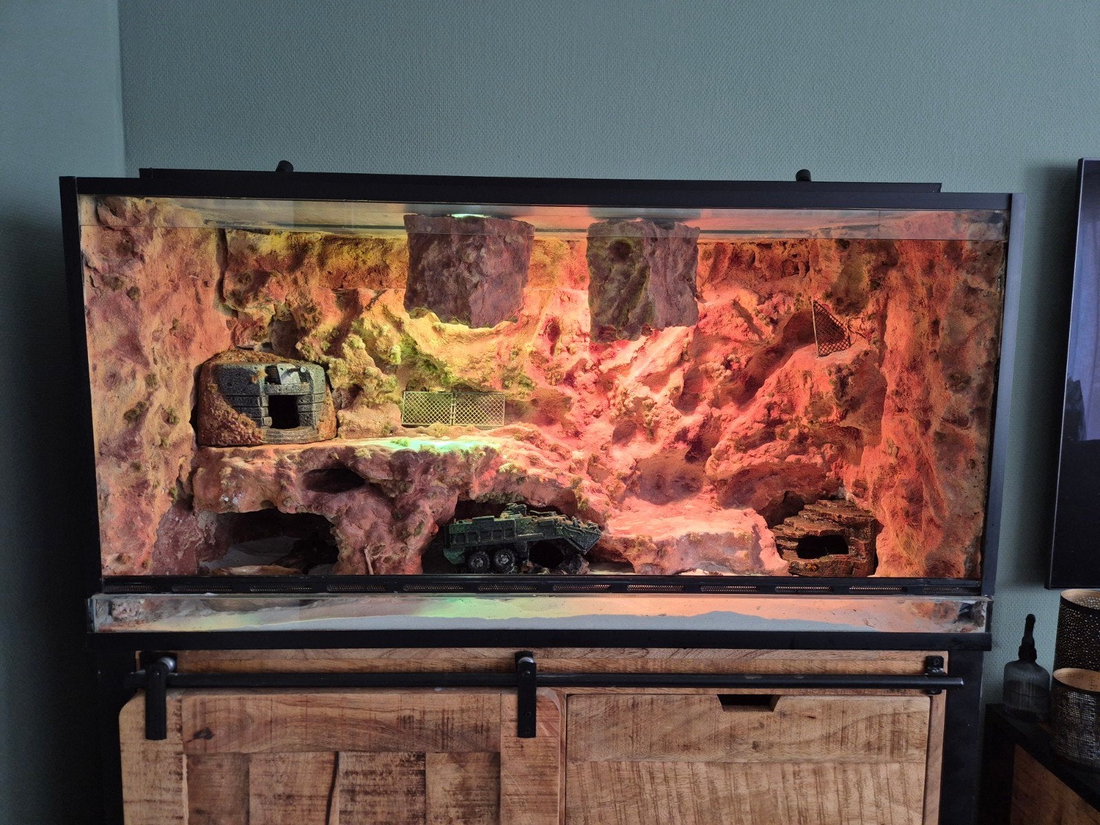 Terrarium voor reptielen 120x42x60, Ophalen of Verzenden, Gebruikt, Terrarium of Paludarium