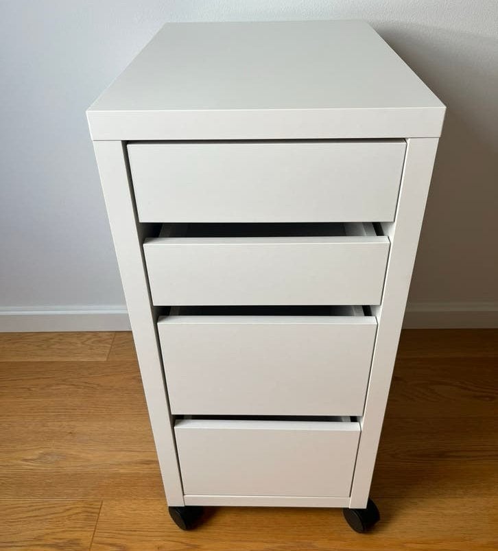 IKEA 4-Drawer Cabinet with Removable Wheels | Like New, Ophalen, 50 tot 100 cm, Zo goed als nieuw, Minder dan 100 cm