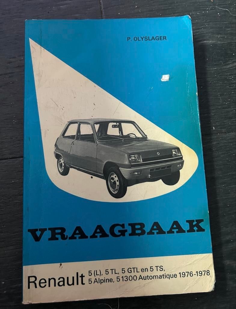 Olyslager Vraagbaak Renault 5 o.a.Alpine(1976-1978), Ophalen of Verzenden, Gelezen, Renault