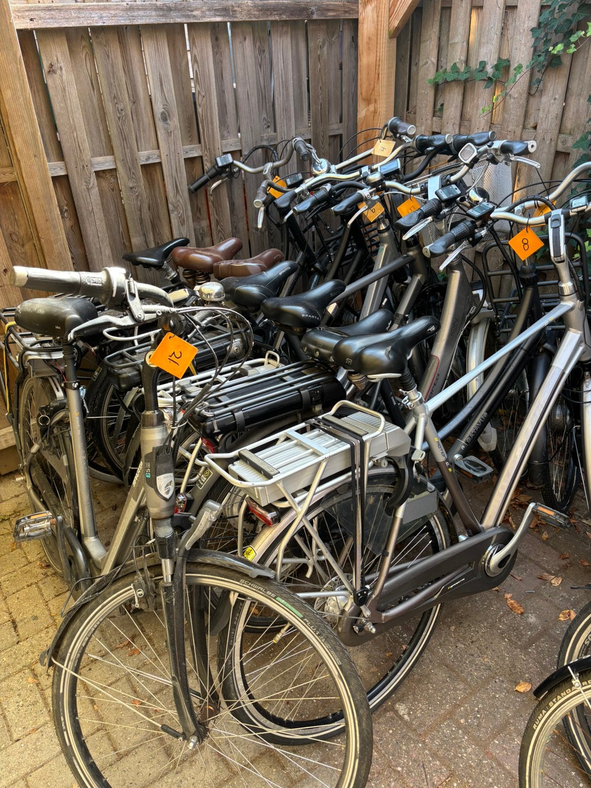 8 elektrische fietsen opknappers Sparta Batavus, 51 tot 55 cm, Ophalen, Gebruikt, Sparta