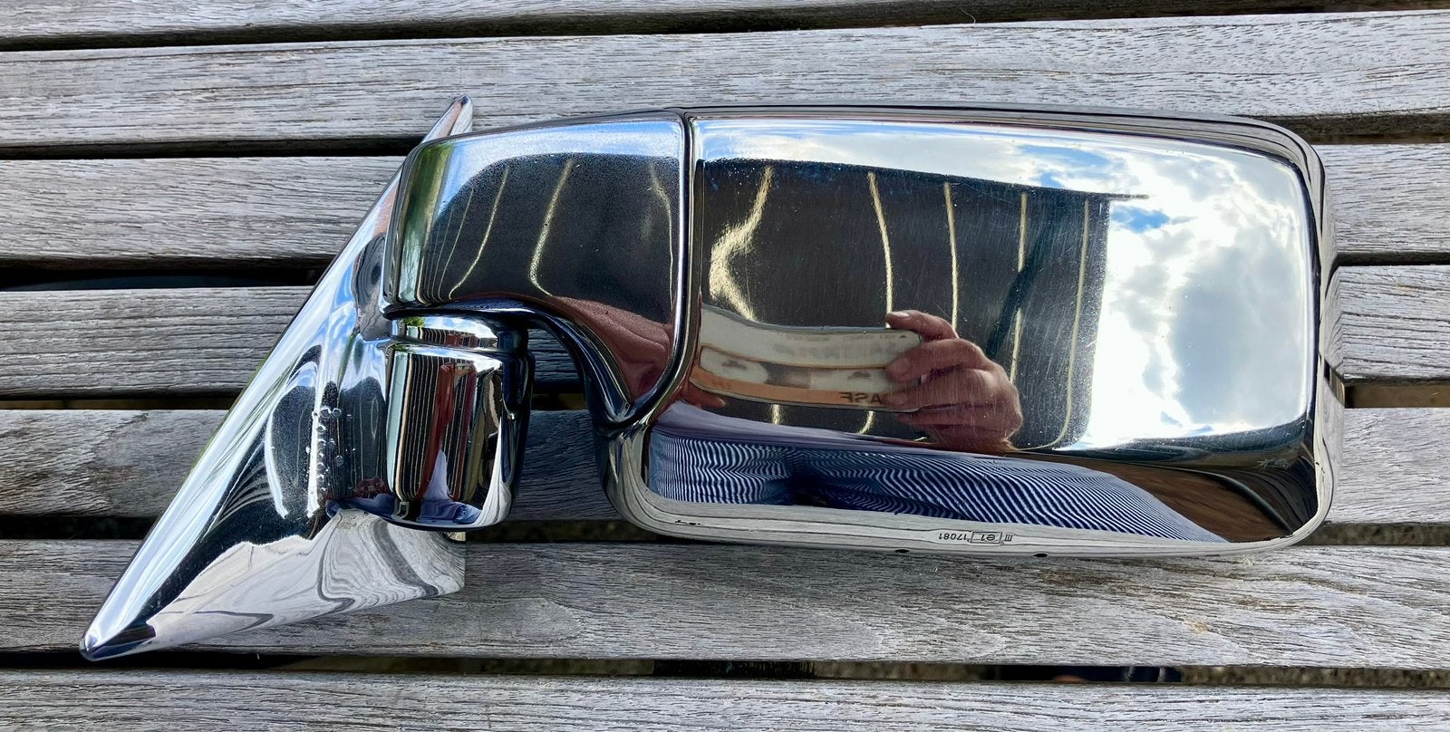 Chrome oldtimer spiegel BMW 5 serie E12, Ophalen of Verzenden, Gebruikt