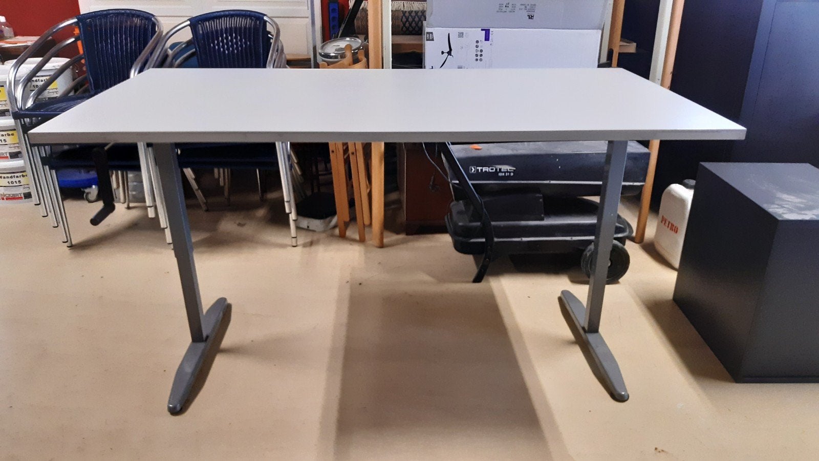 Sta zit bureau werktafel met slinger